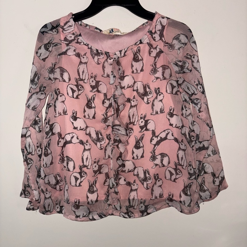 H&M size 7/8 bunny shirt